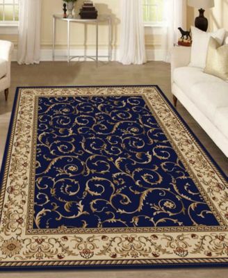 CLOSEOUT! 1599/1550/NAVY Pesaro Blue 3'3" x 4'11" Area Rug