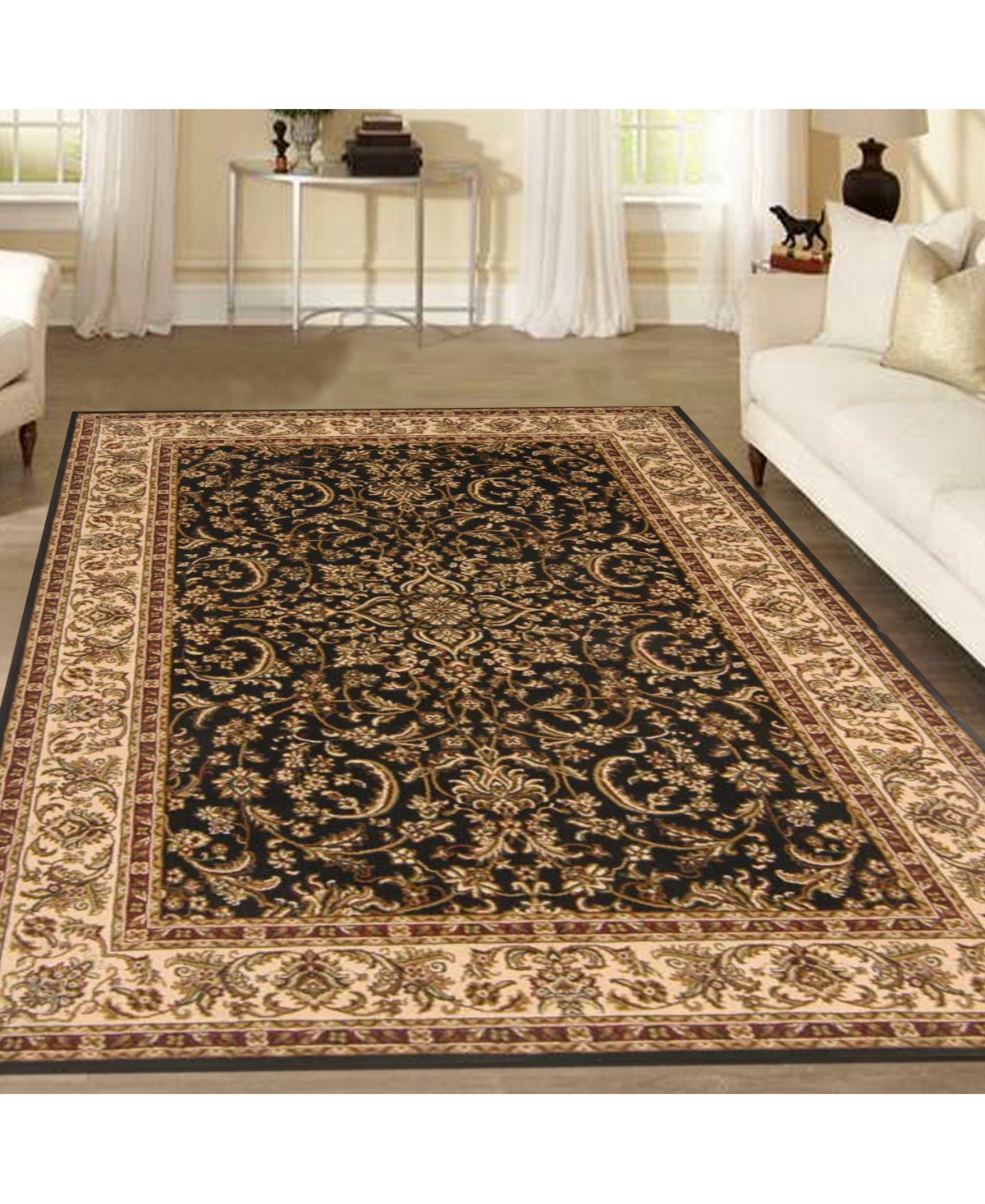 Closeout! Km Home 1318/1520Navelli Black 3'3
