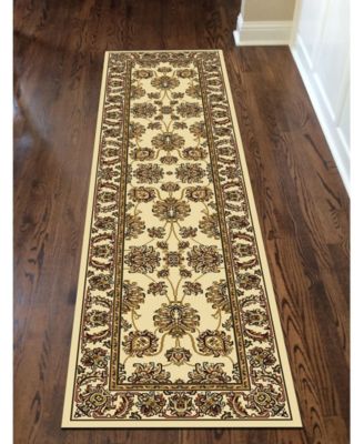 CLOSEOUT! 1330/1214/IVORY Navelli Ivory 2'2" x 8' Runner Rug