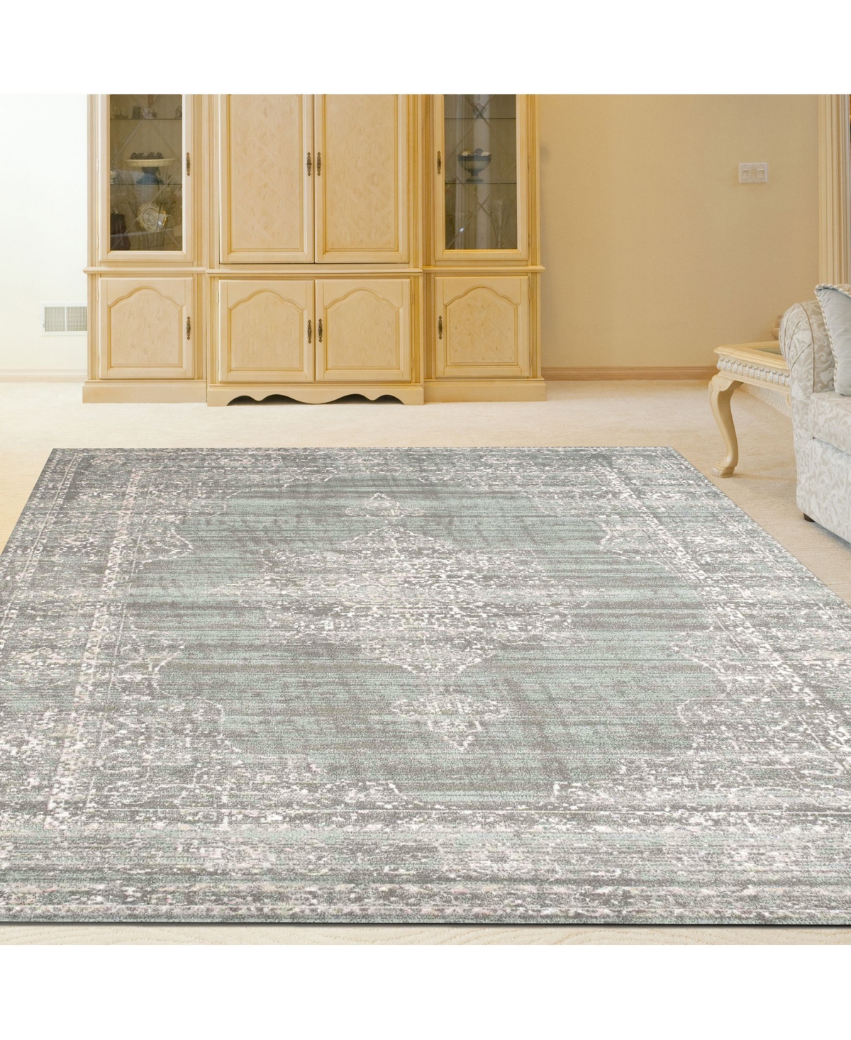 Closeout! Km Home 3563/0050Cantu Green 3'3