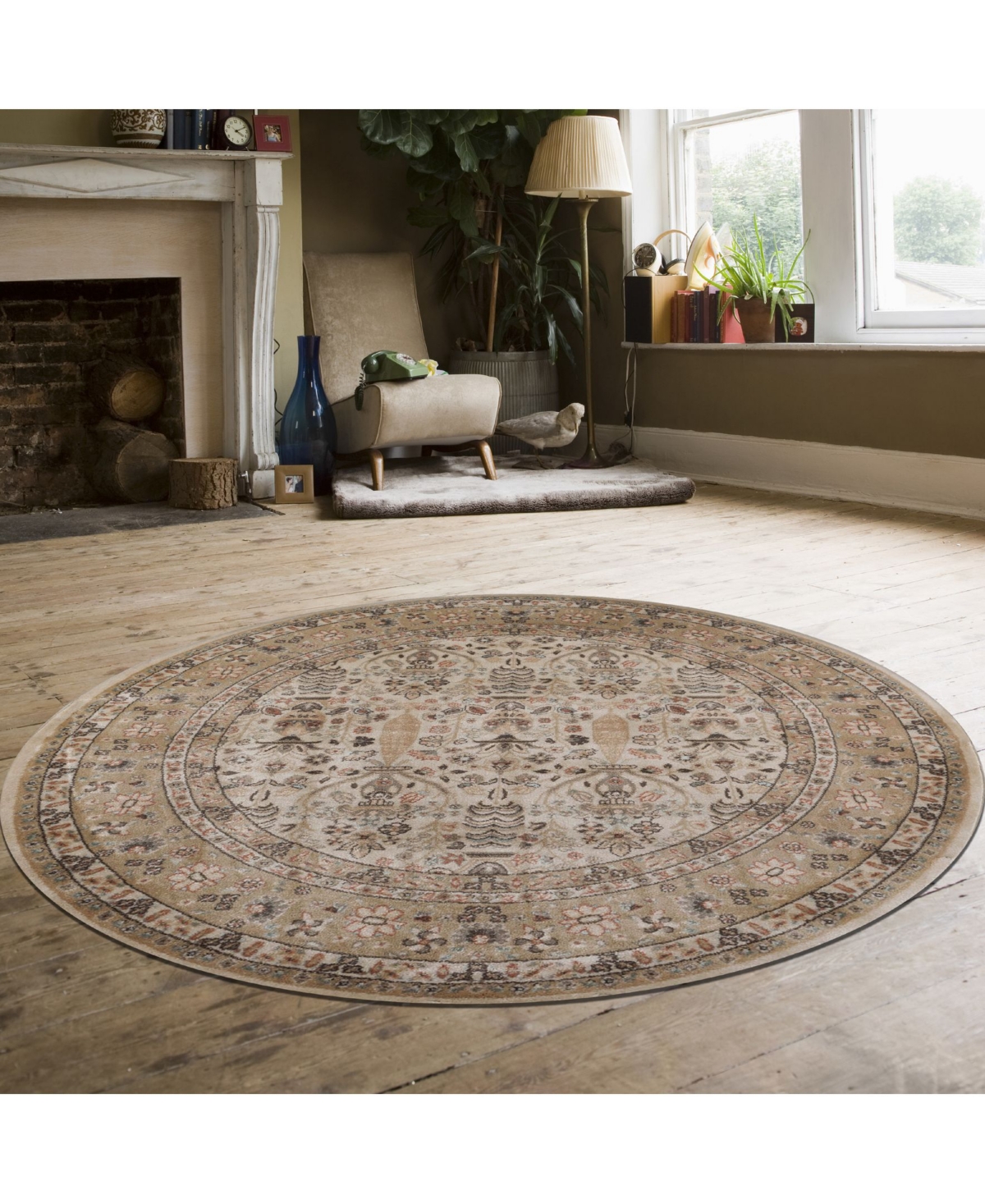 Closeout! Km Home 3812/1024Gerola Ivory/ Cream 5'3