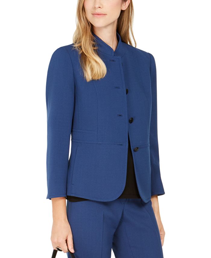 Anne Klein Band-Collar Blazer - Macy's