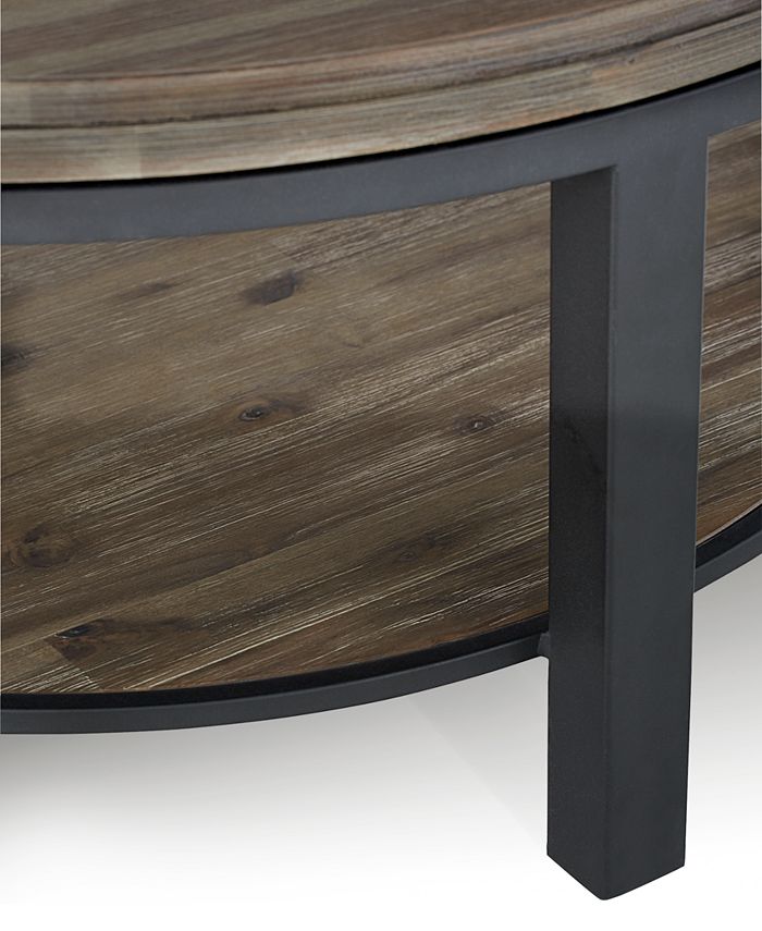 Furniture Canyon Round Coffee Table, Created for Macy's Macy's