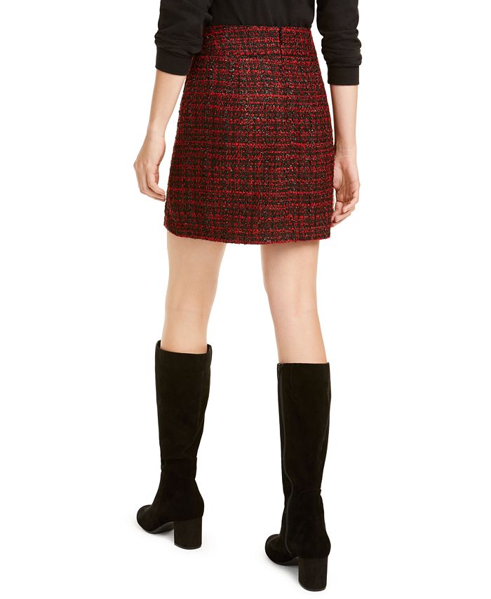 Maison Jules Metallic Tweed Mini Skirt, Created For Macy's - Macy's