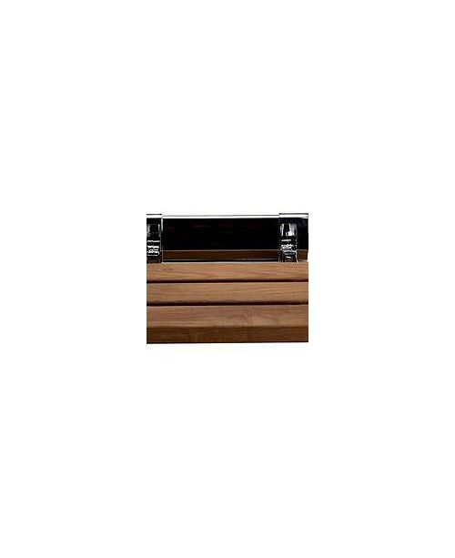 Alfi Brand Polished Chrome 14 Folding Teak Wood Shower Seat Bench