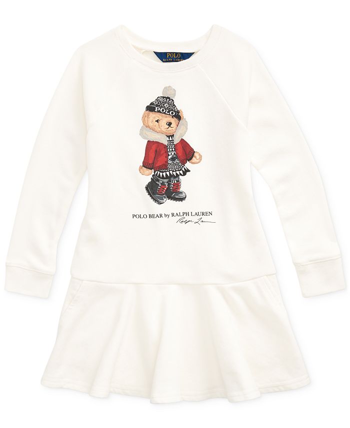 Polo Ralph Lauren Toddler Girls Holiday Bear Terry Dress Macy s
