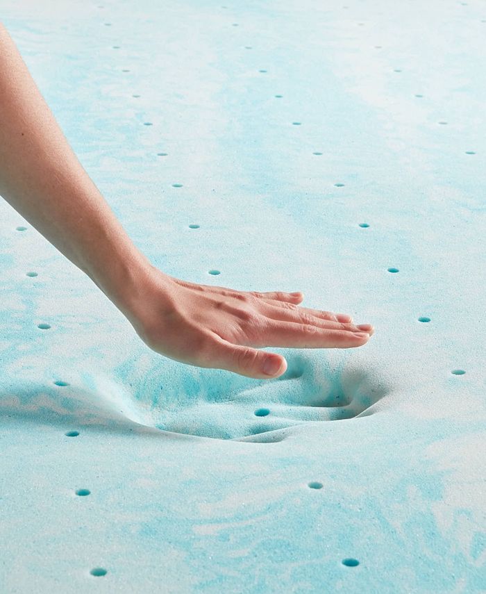 Lucid 2" Gel Swirl Memory Foam Mattress Topper, Twin XL Macy's