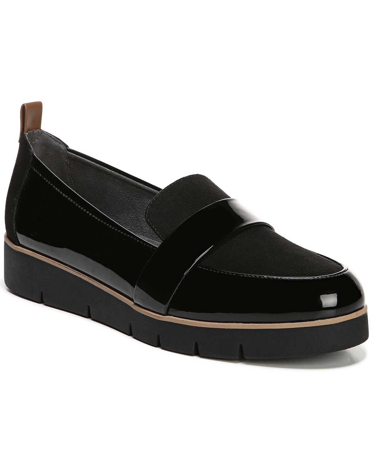 Shop Dr. Scholl's Women's Webster Slip-on Loafers In Black Patent,microfiber