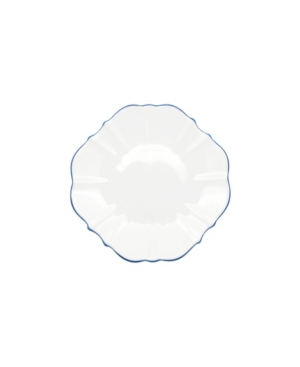 Twig New York Amelie Royal Blue Rim 6.5" Bread Plate In White