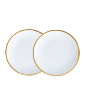 Twig New York Golden Edge 6" Bread And Butter Plates In White