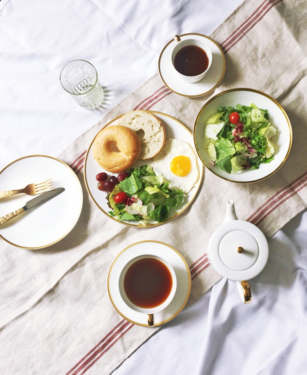 Twig New York Golden Edge Salad Plates - Set of 2