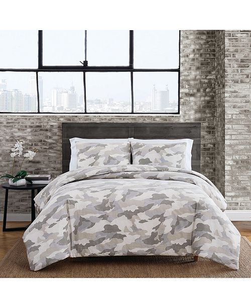 Sean John Garment Washed Camo Full Queen Duvet Set Reviews