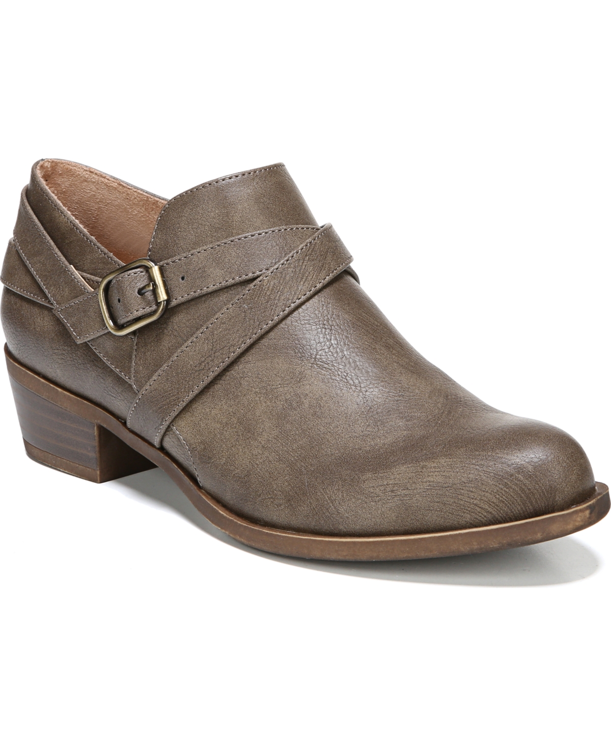 Adley Shooties - Taupe Faux Leather