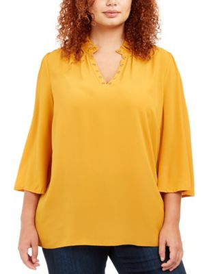 michael kors plus size tops macy's