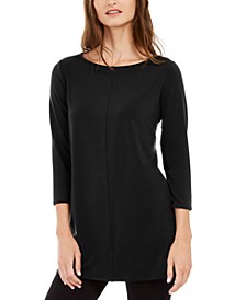 Women's Boat-Neck 3/4-Sleeve Tunic, Created for Macy's