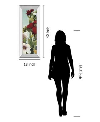 Efflorescence by Maja Mirror Framed Print Wall Art - 18" x 42"