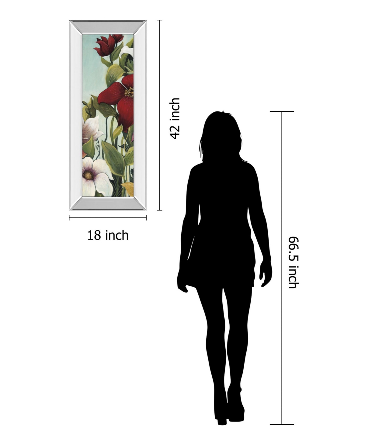 Classy Art Efflorescence by Maja Mirror Framed Print Wall Art - 18