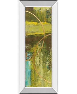 Aller Chartreuse by Patrick St. Germain Mirror Framed Print Wall Art - 18" x 42"