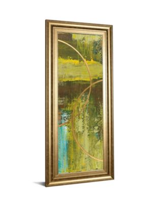 Aller Chartreuse by Patrick St. Germain Framed Print Wall Art - 18" x 42"