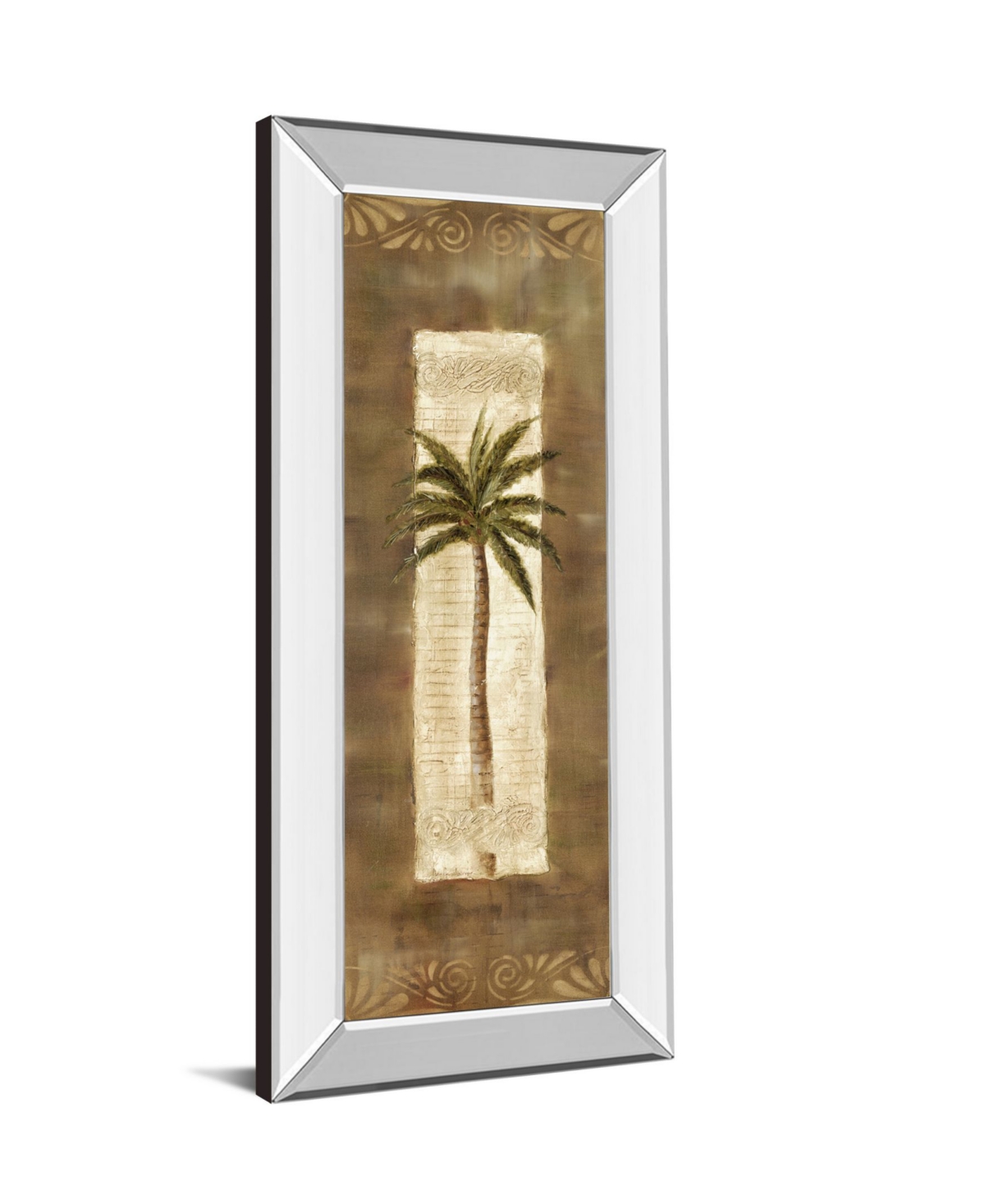 Classy Art Scroll Palm Il by Carol Robinson Mirror Framed Print Wall Art - 18