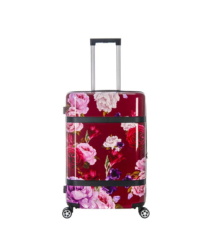 Triforce Luggage Triforce Versailles 3Piece Spinner Floral Luggage Set