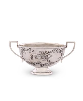 Noble Elk Pewter Gravy Sauce Boat, Bowl