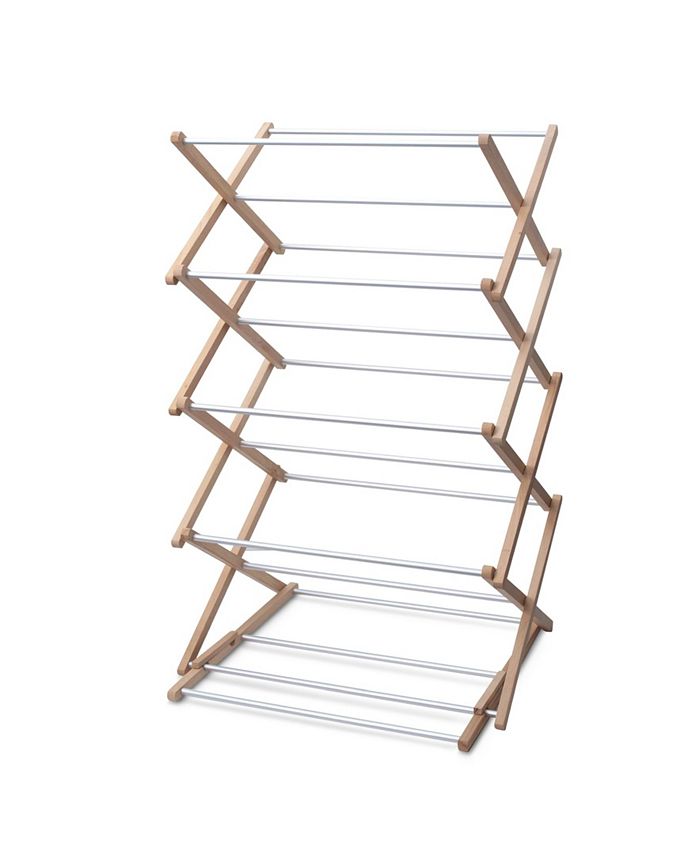 Innoka Premium Classic Wooden Adjustable Clothes Drying Rack Macy's