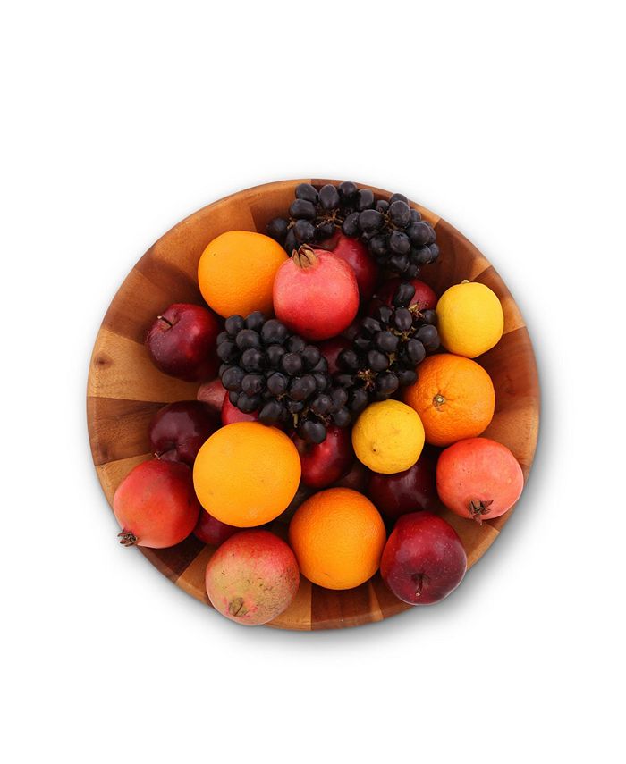 Arthur Court Salad Bowl Acacia Wood Serving for Fruits or Salads Wok
