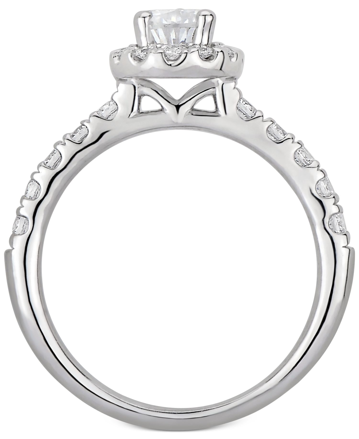 GIA Certified Diamond Pear Bridal Set (1-1/2 ct. t.w.) in 14k White Gold