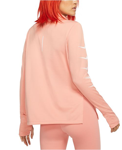 women's nike half zip running top