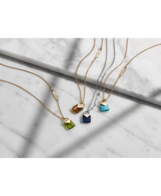 michael kors lock necklace