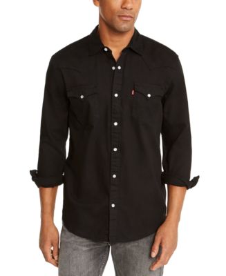 Levi's Men's Standard Barstow Western Long-Sleeve Denim Shirt - Macy's