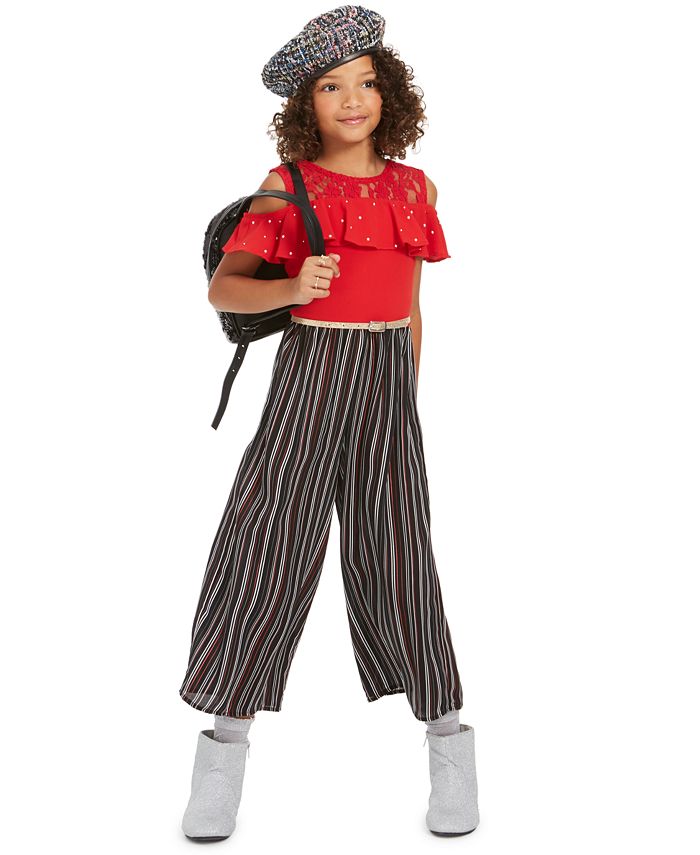 Girls cold shoulder online jumpsuit