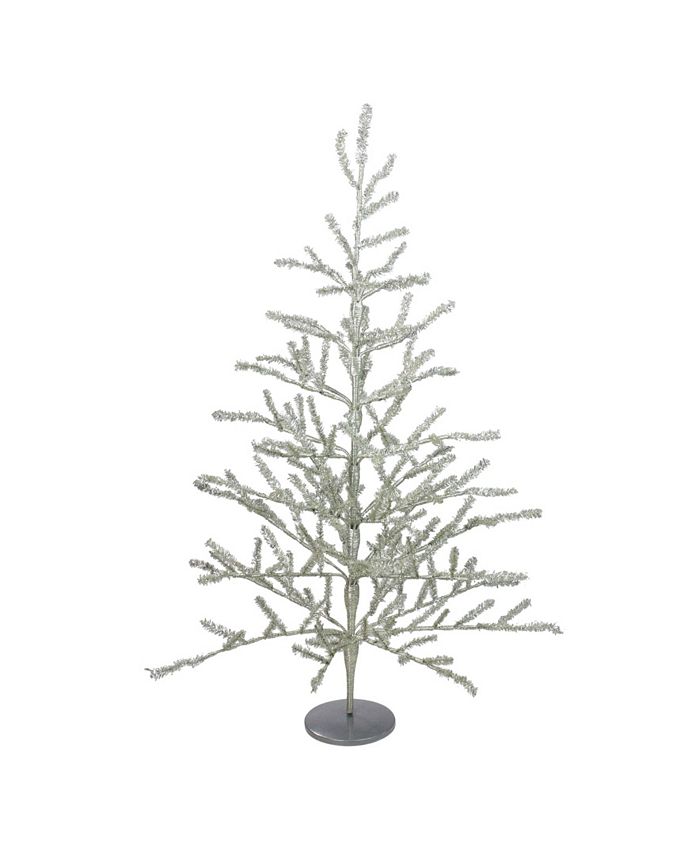 Northlight 3' Silver Tinsel Twig Artificial Christmas Tree Unlit Macy's
