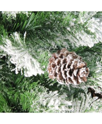 4' Flocked Angel Pine Artificial Christmas Tree - Unlit