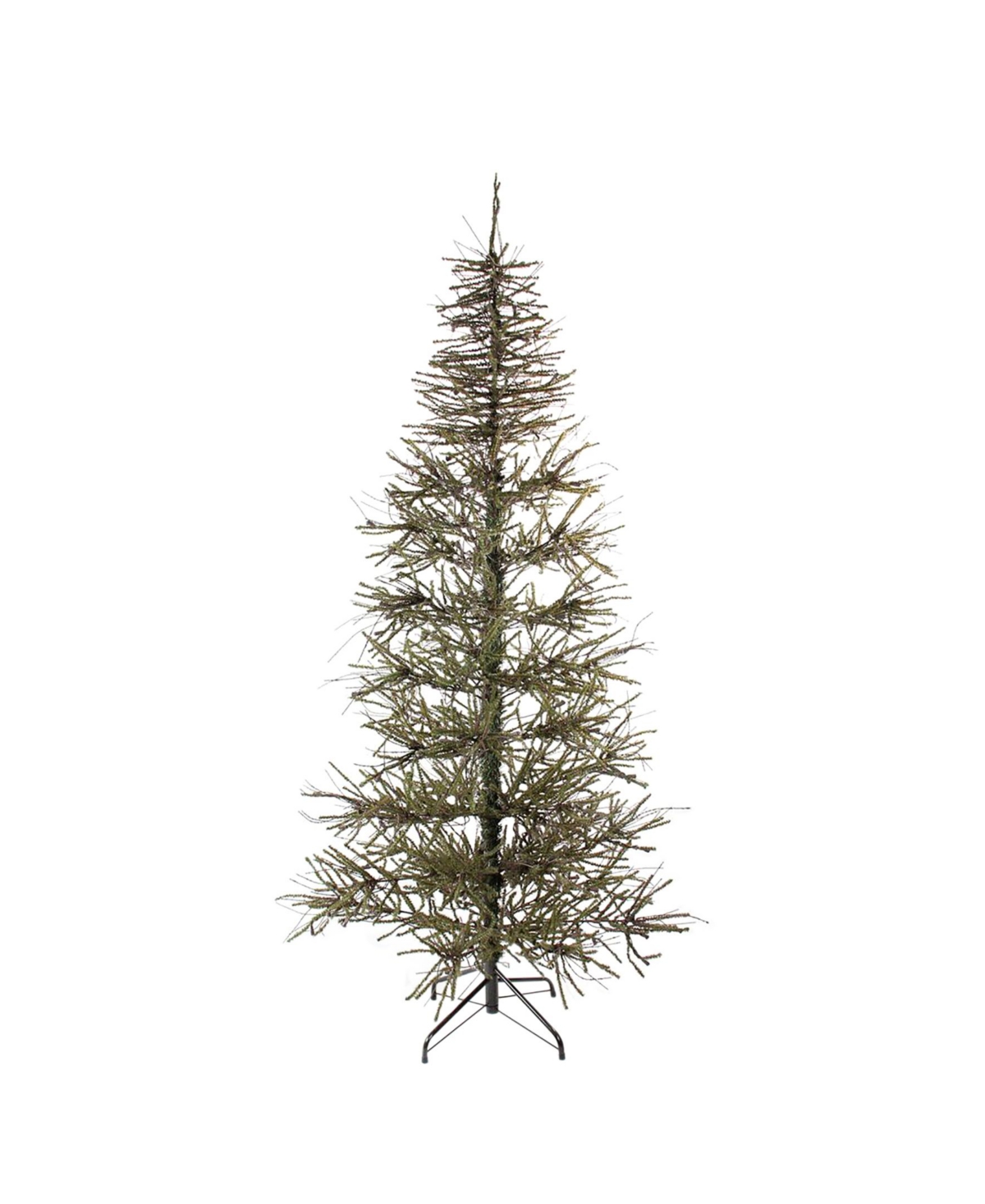 7' Slim Warsaw Twig Artificial Christmas Tree - Unlit - Brown
