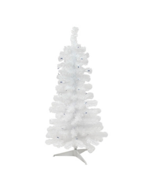 Northlight 3' Pre-lit White Pine Slim Artificial Christmas Tree