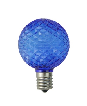 Northlight Pack Of 25 Faceted Led G50 Blue Christmas Replacement Bulbs