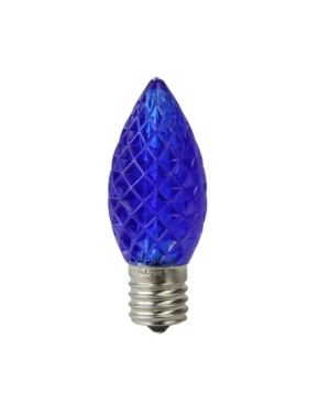 Northlight Pack Of 25 Faceted Led C9 Blue Christmas Replacement Bulbs