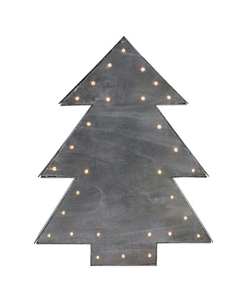 Northlight 17 Small Lighted Grey Tree Christmas Table Top