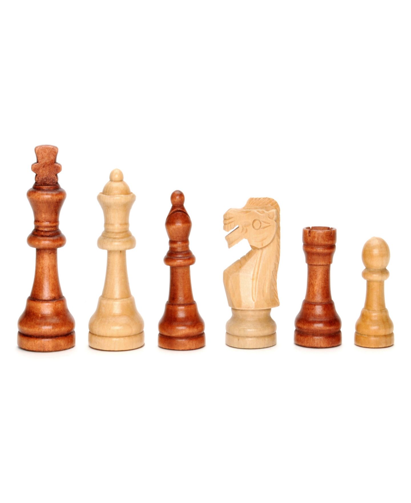 Детские игрушки WE Games Staunton Wood 15" Chess Set, 32-Piece, Ages 14+, цвет: Коричневый — фото 7