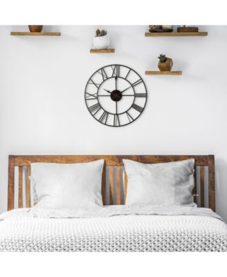 La Crosse Clock 404-3451 20" Metal Tower Wall Clock