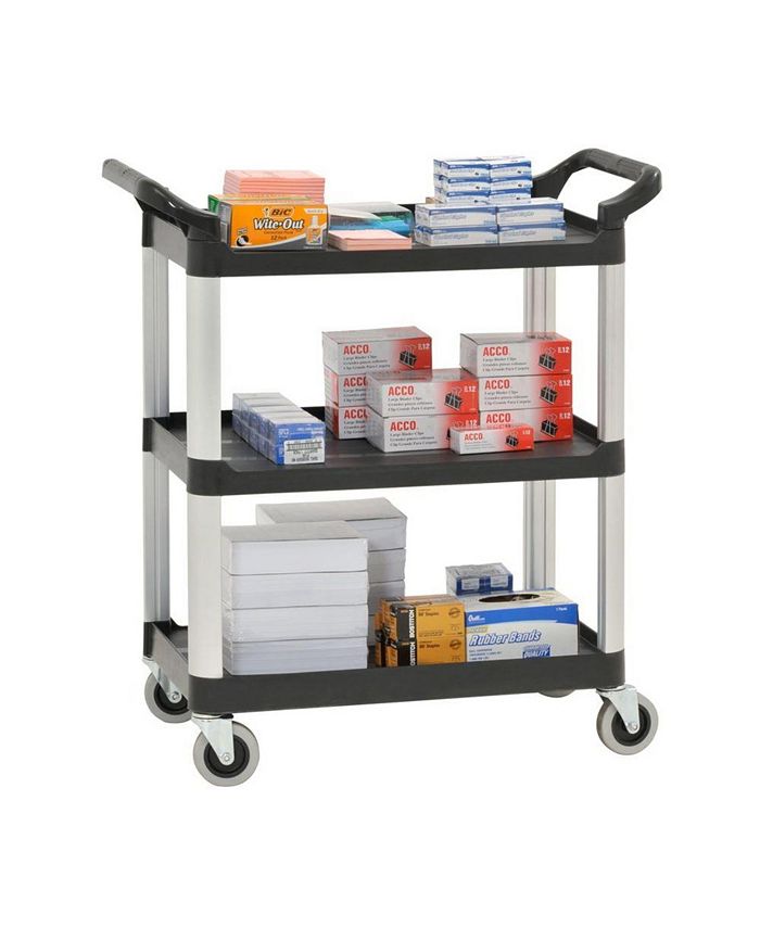 Edsal 3Shelf Heavy Duty Utility Cart with Casters Macy's