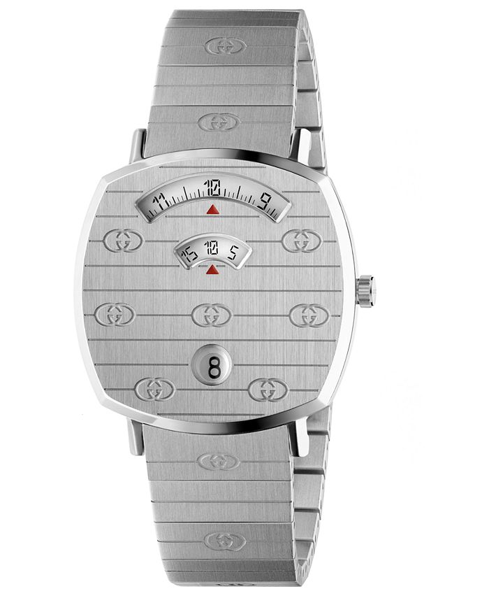 Gucci - Unisex Grip Stainless Steel Bracelet Watch 35mm