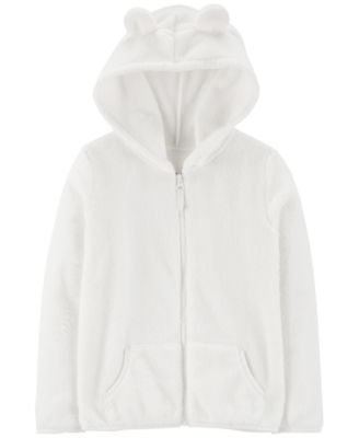 girls fleece zip up hoodie