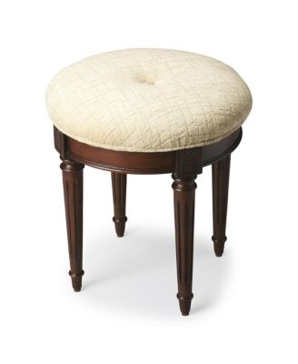 Butler - Bernadette Plantation Cherry Vanity Stool, Quick Ship