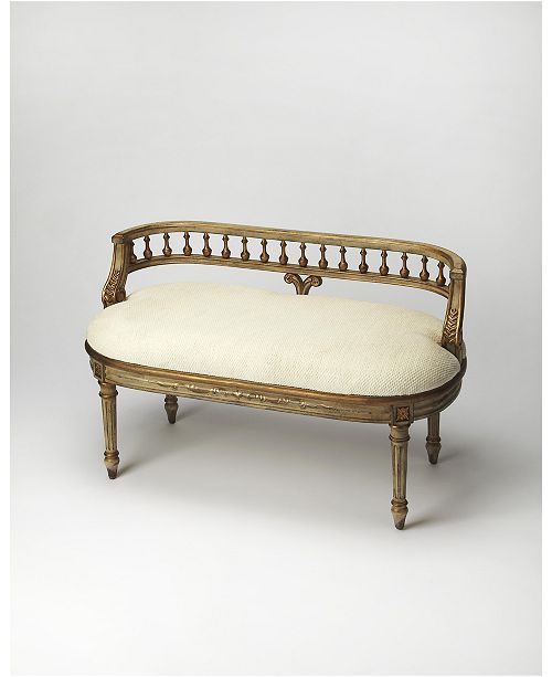 Butler Mansfield Guilded Cream Bench Reviews Furniture Macy S,Sketched Portraits Of Peoples Faces