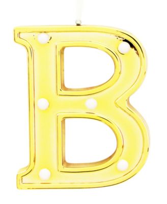 led light up marquee initial ornaments