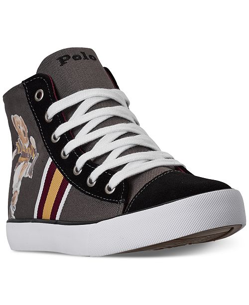 Polo Ralph Lauren Big Boys Kicker Bear Solomon High Top Casual