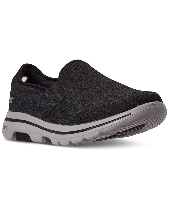 Skechers Men's Wash-A-Wool GoWalk 5 Flint Slip-On Walking Sneakers from ...